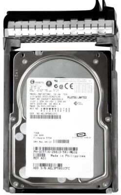 Hard Drive Dell 0C5716 C5716 73GB 10000RPM SCSI U320 8MB MAT3073NC 3.5'' Inch - Image 1 of 3