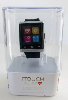 iTouch Air Pulse Smartwatch  Black/Silver Android IOS Compatible Heart Rate - Image 1 of 4