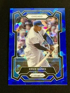 2024 Prizm Baseball - Blue Cracked Ice Prizm Ernie Banks - Chicago Cubs #103 - Picture 1 of 2