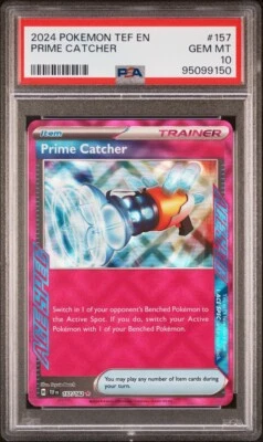 PSA 10 Prime Catcher 157/162 Temporal Forces Pokemon Card Holo Rare Trainer - Image 1 of 4