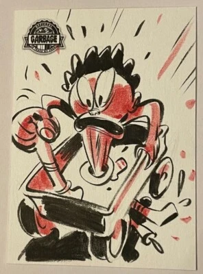 2022 GPK Topps Garbage Pail Kids Krashers 3 Lowell Isaac SKETCH CARD - Image 1 of 2