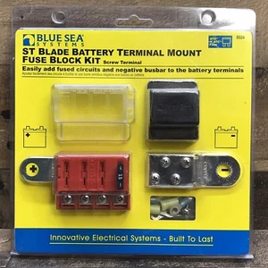 Blue Sea 5024 Marine ST Blade Battery Terminal Mount Add-On Boat Fuse Block Kit - Picture 1 of 7
