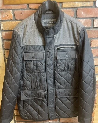 Vince Camuto Jacket Mens Size Large Quilted Coat Wool Trim  Pre-owned - Image 1 of 4