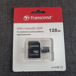 🛍️SALE!!! Transcend 128GB UHS-I microSD 350V with Adapter - TS128GUSD350V - Picture 1 of 3