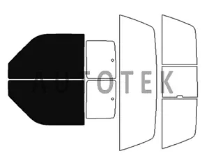 PreCut Film Front Two Door Windows Tint For Dodge Dakota Extended Cab 1987-1996 - Picture 1 of 10