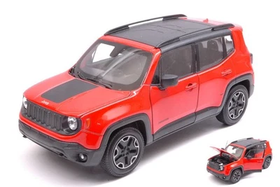 MODELLINO AUTO STATICO WELLY JEEP RENEGADE 2015 ARANCIO MODELLISMO SCALA 1:24-27 - Immagine 1 di 4