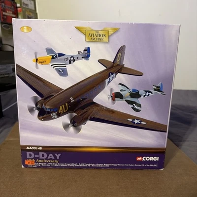 Corgi Aviation AA99148 Douglas C-47 / P-47D / P-51D 60h Anniversary Aircraft Set - Image 1 of 4