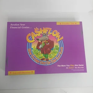 Cashflow Board Game Robert Kiyosaki Rich Dad Finance Educational Money - Foto 1 di 21