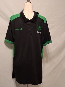 Lansdowne Irland Rugby Trikot Shirt Gr. L schwarz gr Herren Polyester Performance Neu mit Etikett - Bild 1 von 5