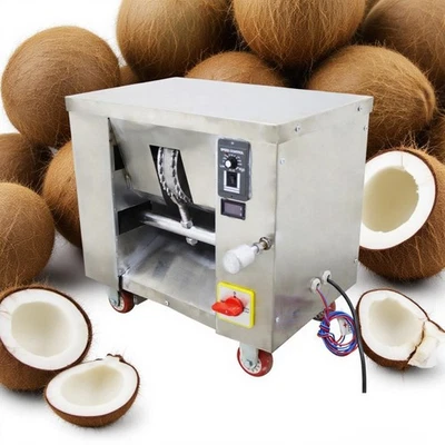 Máquina Peladora de Coco 220V 500W Velocidad Ajustable Máquina Peladora de Cáscara de Coco Foto 1 de 4