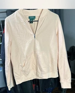 Vintage 90s Lauren Ralph Lauren Jacket Active Women's Pink Full Zip Small Track - Picture 1 of 5
