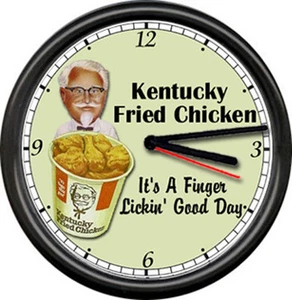 Colonel Sanders KFC Kentucky Fried Chicken Restaurant Diner Sign Wall Clock - Picture 1 of 1