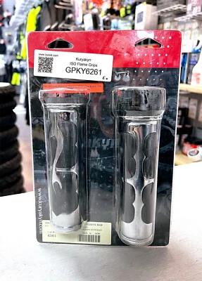 Kuryakyn  ISO-Flame Grips for Yamaha Kawasaki Suzuki Victory Chrome - #6261 - Image 1 of 3