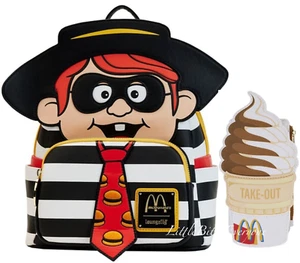 Mini mochila Loungefly McDonald's™ EXCLUSIVA para hamburguesas y billetera para tarjetas de gran tamaño - Imagen 1 de 11