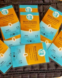 0.0085 GRAMS GOLD BARS (smallest gold bars in the world) set of 4 on DISCOUNT - Picture 1 of 4