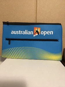 Australian Open Tennis Neoprene Double Zip Pencil Case - Grand Slam - Picture 1 of 3