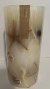 Pottery Barn 8 Inch 80 Hour Ocean Candle New Shells/Starfish Read Desc. - Imagen 1 de 10