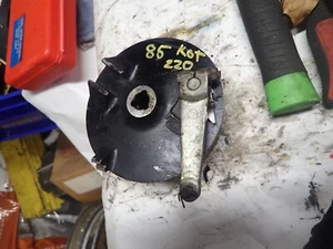 1985 Kawasaki KDX 200 Front Brake Plate/Panel CABLE GUIDE BROKEN - Picture 1 of 6