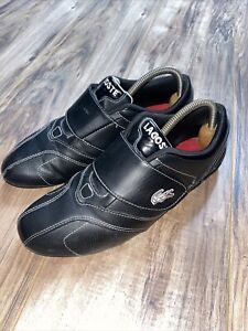 Lacoste Sport Protect Futur 2 Mens SZ 7.5 Black Leather Fashion Sneakers Shoes