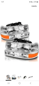 Kit de remplacement cristal assemblage phare N&P 99-02 Silverado 00-06 Tahoe - Photo 1/5