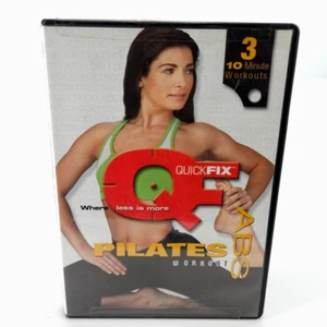 Pilates Abs 10 Minutes Workout DVD Tape Quick Fix Where Less Is More 3 Chapters - Imagen 1 de 5