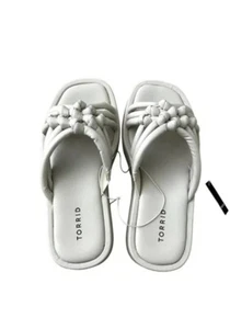 Torrid Criss Cross Braided Slide 9ww - Picture 1 of 4