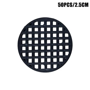 50PCS Flower Pot Hole Mesh Pad Bottom Mat Breathable Drainage Gasket Net Black - Picture 1 of 29