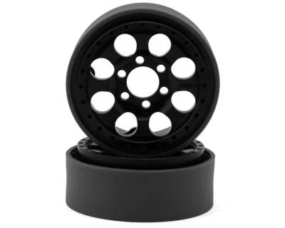 Vanquish Products KMC KM237 Riot 1.9" Beadlock Crawler Wheels (Black) (2) - Image 1 of 4