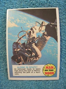 Tarjeta coleccionable MAN ON THE MOON única 1970 Topps #80 de 99 ¡Solo en el espacio! - Imagen 1 de 2