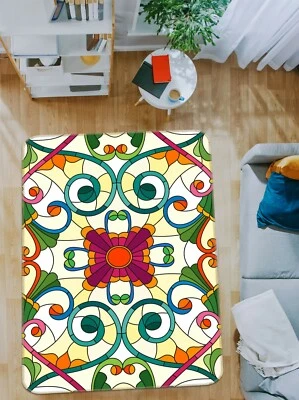 3D Red Square ZHUA1733 Game Non Slip Rug Mat Photo Carpet Zoe - Image 1 of 4