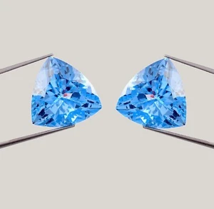 AAA+ Flawless 6 x 6 mm Natural Sky Blue Aquamarine Loose Gemstone GIT Certified - Picture 1 of 4