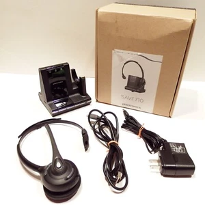 Plantronics Savi W710 - Bluetooth USB RJ11 DECT6.0 Headset & Base- 83545-01 *VGC - Picture 1 of 15