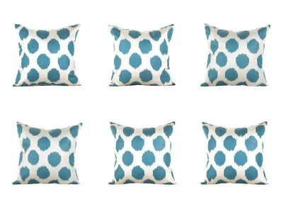 Ikat Pillow Cover Uzbek SET of 6 pcs 17.91" x 17.91" FREE Fast Shipment 08311 - Image 1 of 4