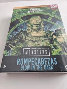 CREATURE FROM THE BLACK LAGOON 500 PIECES JIGSAW PUZZLE GLOW IN DARK UNIVERSAL - Picture 1 of 4