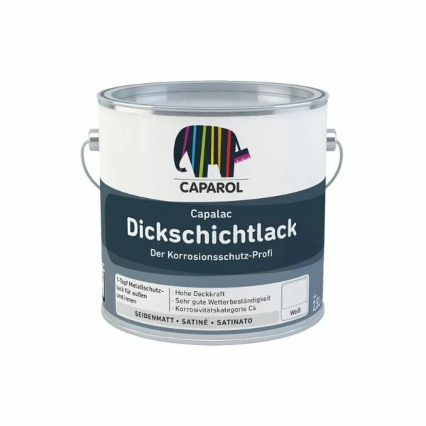 Caparol Capalac Dickschichtlack - 2,5 Liter  Weiß - Bild 1 von 1