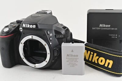 MINT Nikon D5300 24.2 MP Digital SLR Camera Black Body Shot 4925 Quick Shipping - Image 1 of 4