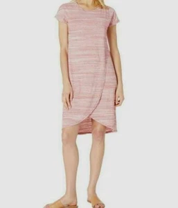 NWT Mod-O-Doc Women's Printed SS Crossover Dress XS Red - Picture 1 of 2