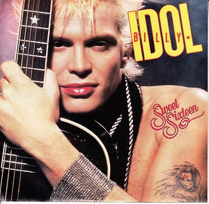 BILLY IDOL Sweet Sixteen 16 PICTURE SLEEVE 7" 45 record NEW + juke box strip - Picture 1 of 3
