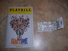 OCTOBER 2009 PLAYBILL WITH TICKET -RAGTIME THE MUSICAL - RON BOHMER CHRISTY NOLL
