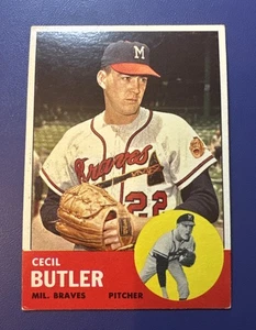 1963 TOPPS #201 CECIL BUTLER MILWAUKEE BRAVES PITCHER *FREE SHIPPING* - Picture 1 of 2
