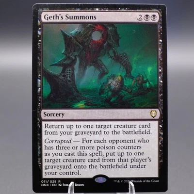 Geth's Summons Normal 11 ONC Commander: Phyrexia: All Will Be One NM MTG - Image 1 of 2