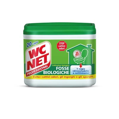 Wc Net Professional Fosse Biologiche Capsule Idrosolubili per WC Scioglie gli