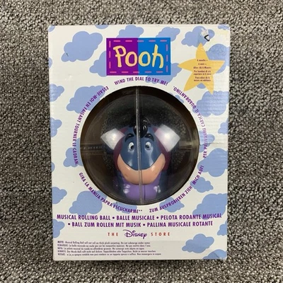The Disney Store Winnie The Pooh Musical Rolling Ball Eeyore Baby Toy NEW - Image 1 of 4
