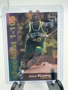 1995-96 Collector's Choice #209 Platinum Player's Club Shawn Kemp Plus Base #209 - Imagen 1 de 2