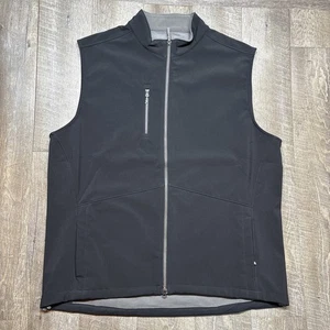 Chaleco Peter Millar Para Hombres XLT Corona Negra Deportivo 1/4 Cremallera Sin Mangas Golf Pullover - Imagen 1 de 12
