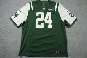 New York Jets Jersey Mens 2XL Green White NFL Football Darrelle Revis Nike 24 - Picture 1 of 11