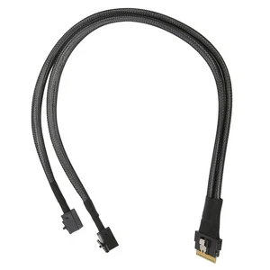 Mini SAS Cable Strong Toughness 12 Gbps Data SFF‑8654 8i To SFF‑8643 Server NEW - Afbeelding 1 van 12
