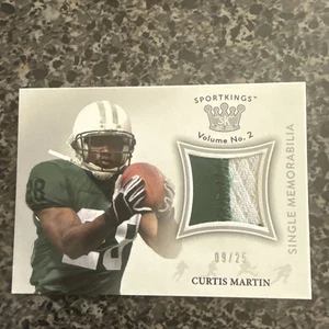 2021 Sportkings Volume 2 Single Memorabilia Silver /25 Curtis Martin #SM-CM3 HOF - Picture 1 of 3