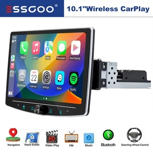 Receptor auxiliar de radio FM Bluetooth único 1 DIN audio estéreo para automóvil reproductor de MP3 4+64 GB - Imagen 1 de 16