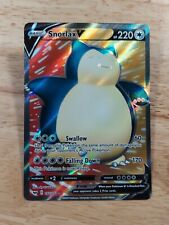 Snorlax V 197/202 Sword & Shield NM Ultra Rare Full Art Pokemon Card